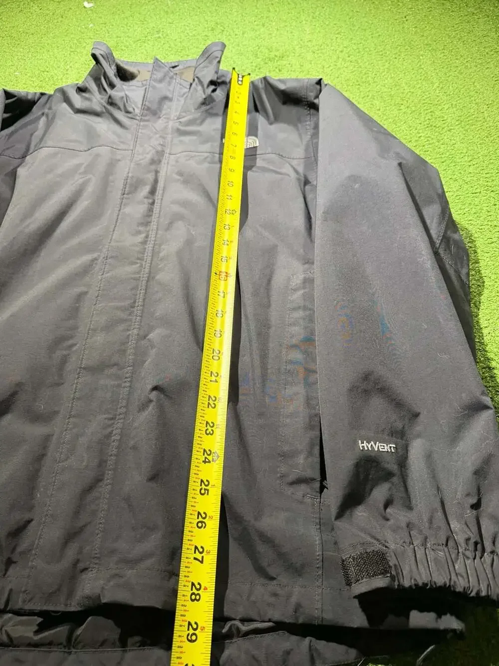The North Face HyVent Black Waterproof Rain Jacket Men's Size Large